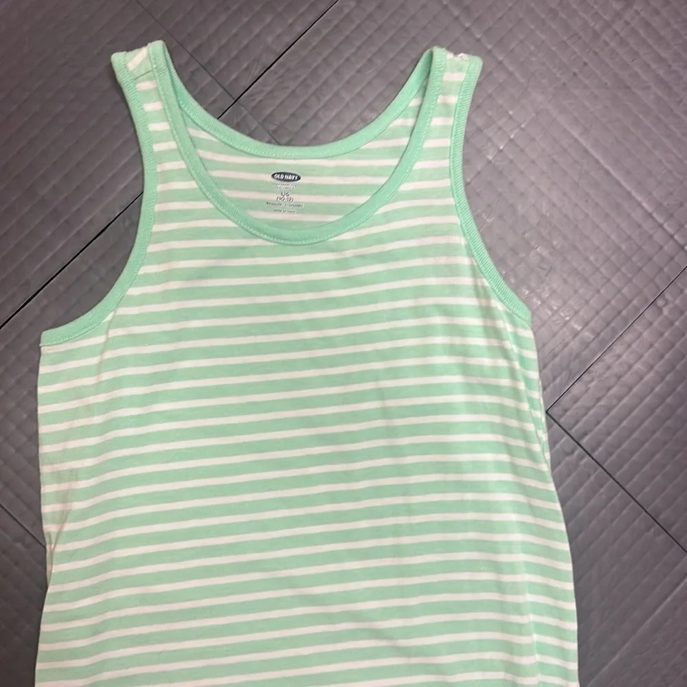 OLD NAVY GIRLS GREEN T SHIRT TANK DRESS SIZE LARGE 10/12